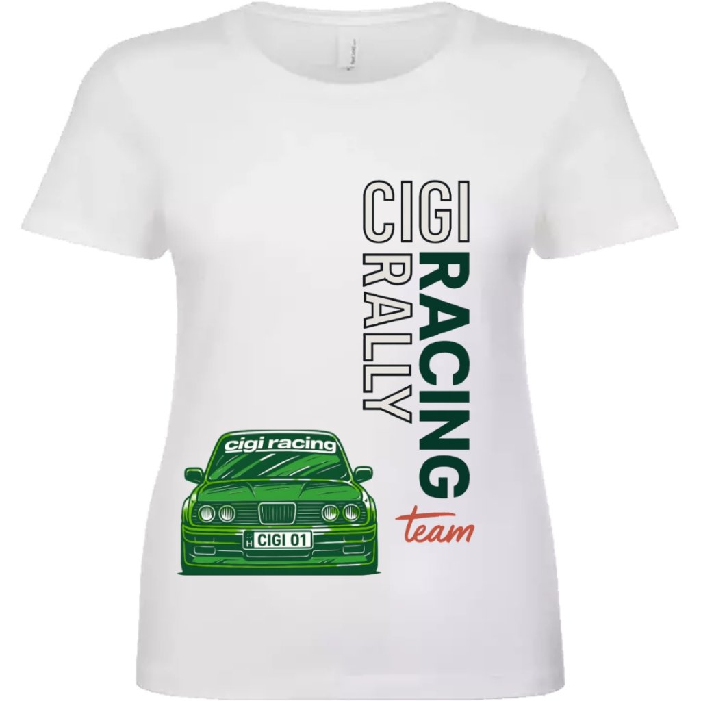 CIGI Racing rally team Fehér Női póló
