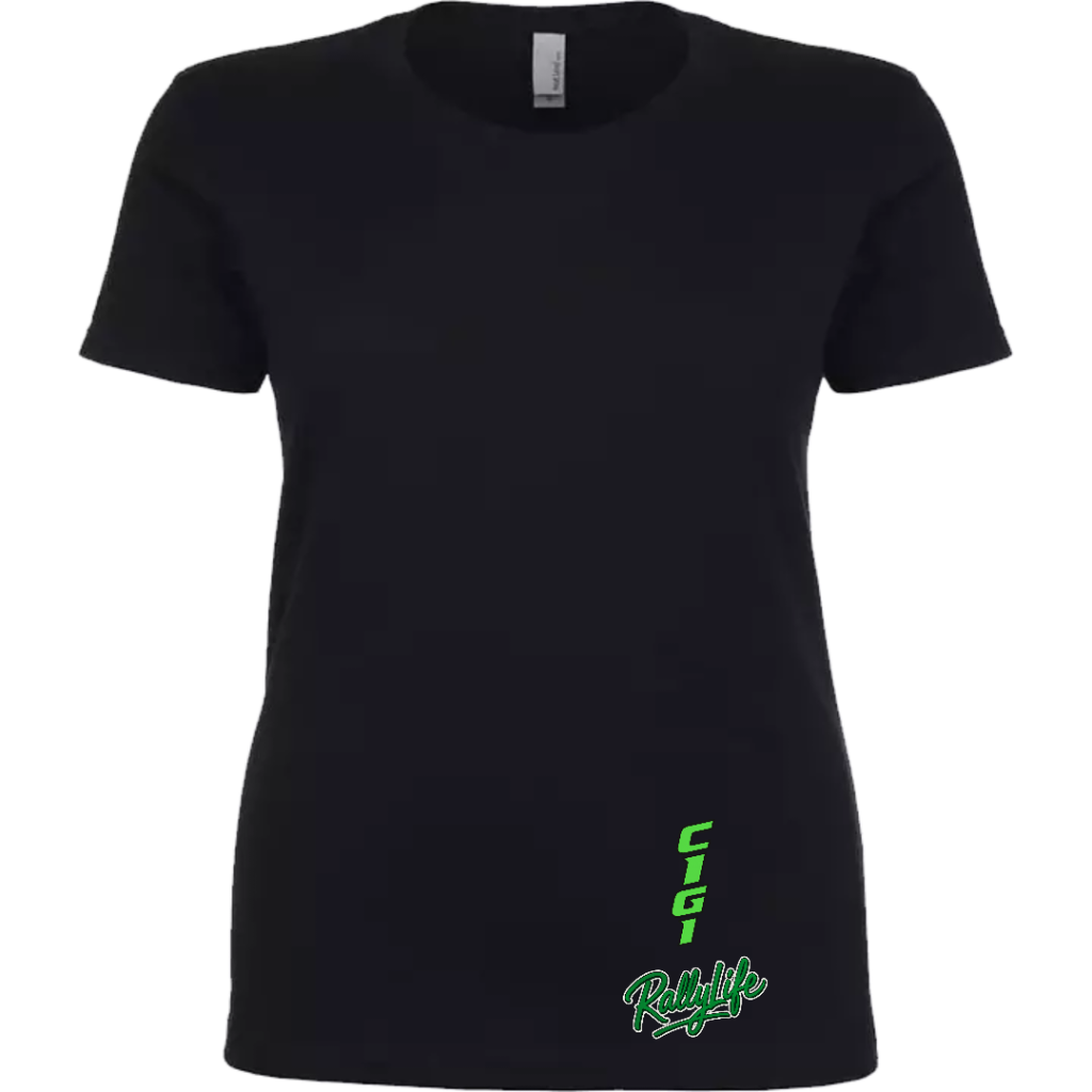 Rally life fekete női póló