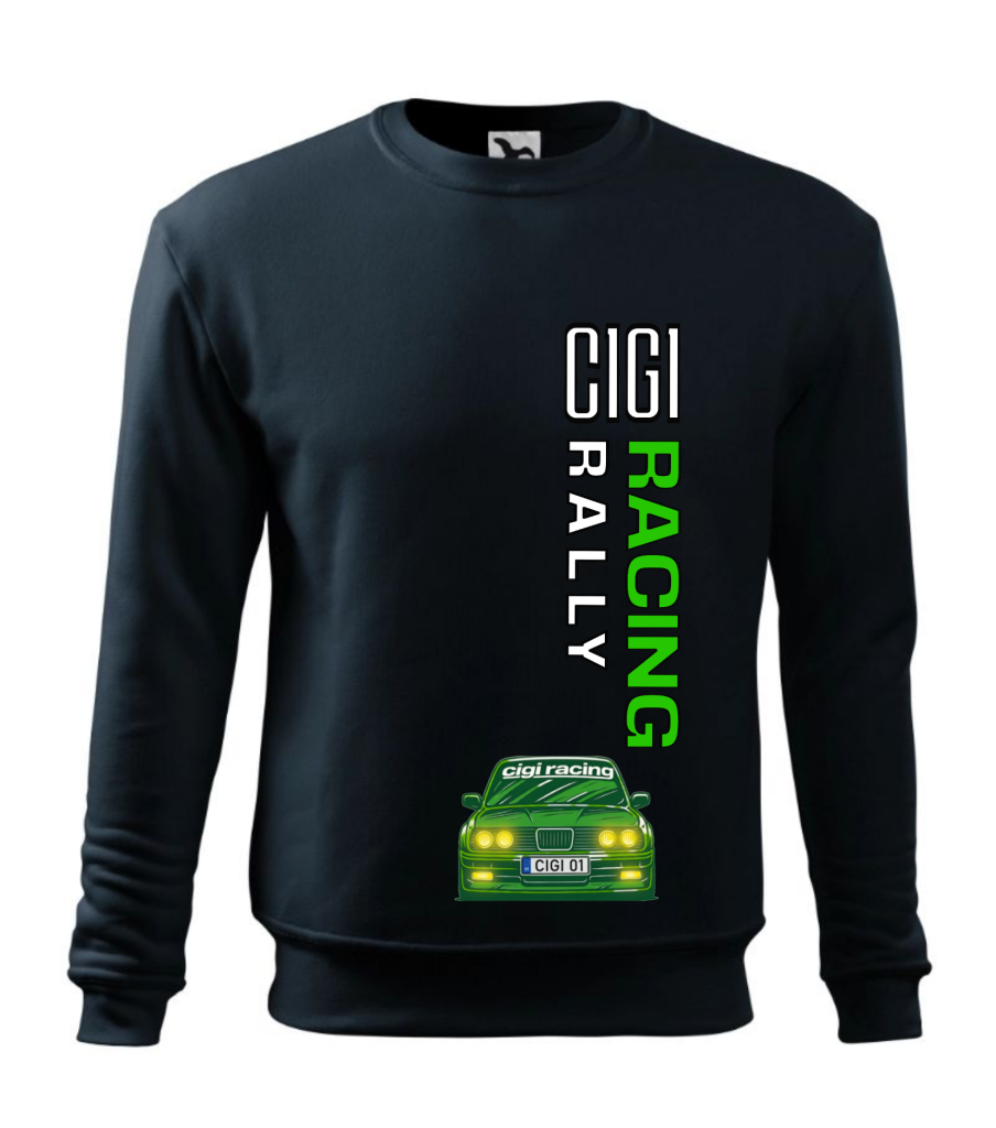 Cigi rally Racing team 02. Kereknyakú tengerészkék pulóver